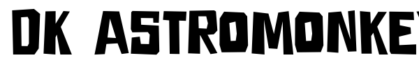 DK Astromonkey font preview